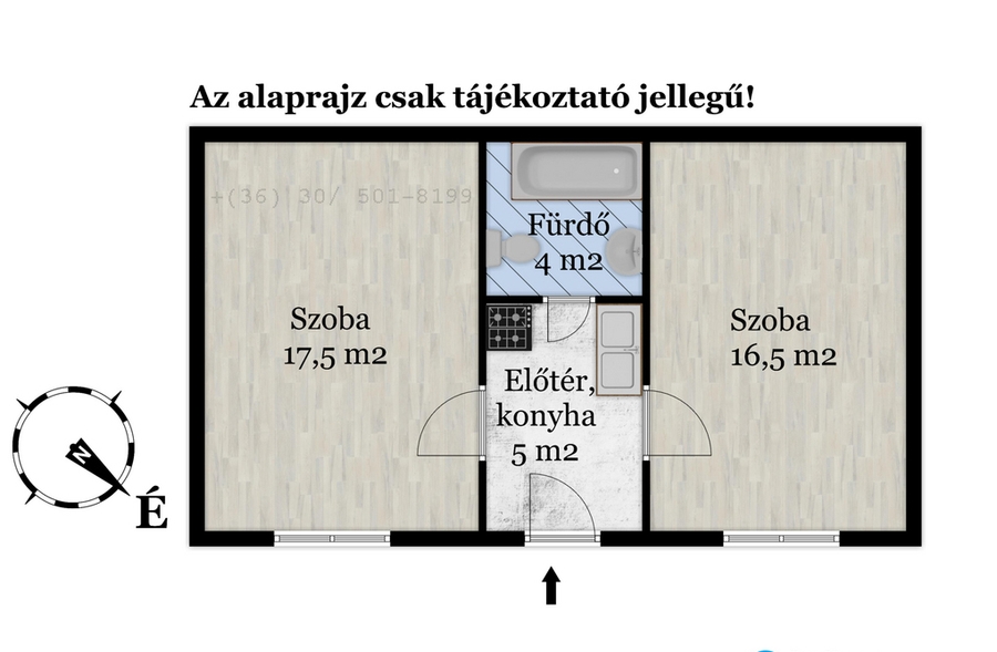 Hátsó ház alaprajza